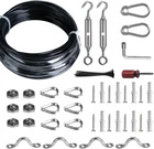Brightown String Lights Hanging Kit For Outdoor, Includes 100FT Stainless Steel( New. Price: $39.95.