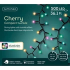 Lumineo 500 Led Soft Multi Color Compact Twinkle Cherry Lights Black Wire New. Price: $45.19.