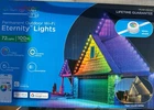 Enbrighten Permanent Outdoor Wi-fi Eternity Eave Lights 100FT Dimmable Rgb Black Open. Price: $89.85.