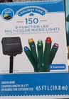 Nib Holiday Time 150 Multi-colored Led Solar Lights For Christmas Outdoor Use New. Price: $21.24.