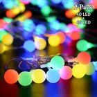 New Vmanoo Led Lights Battery Powered Multicolor 2 Strings 40 Each Open. Price: $13.50.