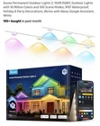 Govee Permanent Outdoor Lights Rgbwic Multicolor Waterproof 150FT H705F Open. Price: $200.00.