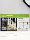 Luminar Outdoor 24' 12-BULB String Lights, White Excellent Quality New. Price: $29.00.