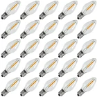 Kgc C7 Led Christmas Light Bulb, E12 Base Bulbs, 0.6W 2200K Warm White 50... New. Price: $23.48.