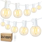 Mlambert 200FT(2X100FT) Led Outdoor String Lights, Dimmable G40 Globe Patio L... New. Price: $127.68.
