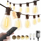 Luckystyle 150FT Outdoor Led String Lights, 55+2 Shatterproof, Dimmable, Waterpr New. Price: $118.98.
