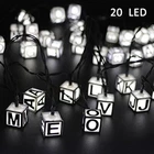 Vmanoo 20 Led String Lights, Solar Powered Fairy 15.5 Feet With 8 Open. Price: $11.02.