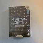 Merkury Cascading Curtain Lights 200 Led Battery Powered Indoor & Outdoor New. Price: $11.98.