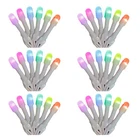Home Heritage 7' Icicle Style Holiday Lights, App Controlled, 50 Rgb Leds 6 Pack New. Price: $387.99.