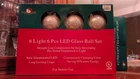 Nwot Kurt Adler 6 Light Led Glass Ball Ornaments With Continuous Changing Colors New. Price: $27.00.
