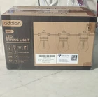 Addlon 50FT Led String Light Outdoor Classic Vintage, 15 E12 Bulbs, 120V New. Price: $13.99.