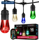Enbrighten Vintage Outdoor String Lights, 48FT, 24 Rgb Acrylic Bulbs, Weatherpro New. Price: $309.23.