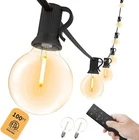 Yuusei 100 Ft Solar String Lights Outdoor, Patio For Outside With 50+2 Sh New. Price: $39.99.