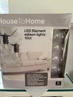 House To Home Led Filament Edison String Lights 10 - Ct Cvs New. Price: $39.97.