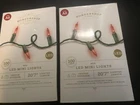 Wondershop 100 Led Mini String Lights Red Bulb Green Wire Christmas 2 Boxes New. Price: $13.50.