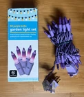 New Rite Aid 50 Bulb Garden String Light Set Purple Indoor/outdoor. Price: $11.00.