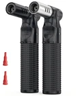 2 Pack Butane Torch Lighter, Big Jet Flame Adjustable Refillable Black Silver New. Price: $21.34.