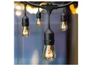 Hampton Bay 12-LIGHT 24 Ft. Indoor/outdoor Plug-in Incandescent Edison Bulb Open. Price: $18.00.