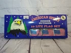 Vtg American Spirit Indoor Outdoor 10 Flag Light Lite Set Tested Used. Price: $14.99.