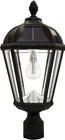 Gama Sonic Outdoor Solar Post Light, Black Aluminum, Royal Bulb, Beveled Glas... Open. Price: $165.00.