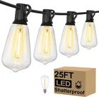 Brightever Led Outdoor String Lights 100FT Patio With 52 Shatterproof ST3 New. Price: $35.99.