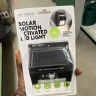Bytech Solar Motion Activated Led Flood Light, Weather Proof, Black, Outdoor New. Price: $36.99.