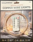 Luminar Everyday Warm White Copper Wire Led Rope Lights 20 Ft Remote Waterproof New. Price: $5.00.