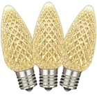 25 Pack Led Outdoor Christmas Replacement Bulbs, C9/E17 Base New. Price: $29.98.