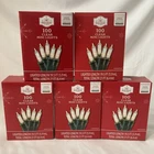 Lot Of 5 Holiday Time 100 Clear Mini Lights Incandescent Green Wire Blinking New. Price: $29.99.