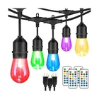 Mlambert 144FT(3X48FT) Multicolor Outdoor Patio Lights, Dimmable Rgb Cafe Str... New. Price: $156.28.