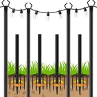 Letianpai 4 Pack String Light POLES,10 Ft Metal With Fork Outdoor S... New. Price: $55.42.