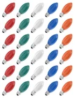 Hobbynors C9 Multicolor Replacement Bulbs, 30-PACK Opaque Led Christmas Light New. Price: $47.48.