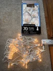 70 Pearl White Iridescent Faceted Christmas String Lights Target New. Price: $14.90.