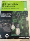 Feit Electric String Lights Commercial Grade 48FT Weatherproof 24 In/out Open. Price: $45.00.