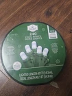 New!! Holiday Time 240 Cool White Led Dome Lights With Green Wire On Reel. Price: $14.00.