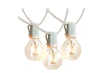 Ambience Pro 12-LIGHT 26 Ft. White In/outdoor Plug-in Led G40 String Lights New. Price: $44.00.