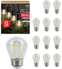 12 Pack String Light Replacement Bulbs 15,000-HOUR Lifespan 140 Lumens S14 2200K New. Price: $15.99.