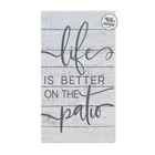 11X20 Indoor Outdoor Whitewash Sign Life Is Better Patio New. Price: $40.44.