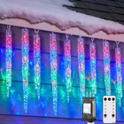 Brightown Icicle Lights Outdoor Remote 30FT 150 Led Tubes Connectable Ice New. Price: $82.92.