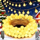 33FT 100LED Christmas Globe Lights Plug 8 Modes With Remote,indoor Outdoor... New. Price: $16.30.