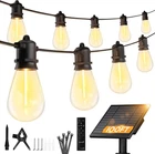 Minetom 100FT Solar-string-lights-outdoor-waterproof, 31+2LED S14 Shatterproof B New. Price: $85.99.