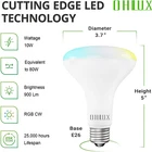Ohlux Smart Wifi Flood Light 8 Pack Bulbs E26 Base 900 Lumen Dimmable BR30 Open. Price: $59.99.