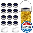 12 Pack Solar Mason Jar Lights For Outside, 30 Led Lids Fairy New. Price: $54.99.