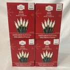 Lot Of 4 Holiday Time 100 Clear Mini Lights Incandescent Green Wire Blinking New. Price: $24.99.