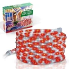 Tupkee Led Rope Red & White - Candy Cane Peppermint 24 Feet, Tube Lights New. Price: $30.99.