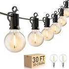 50FT Outdoor String Lights With 30 G40 Bulbs Waterproof Patio Decor New. Price: $40.99.