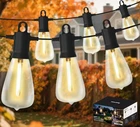Led Outdoor String Lights 100FT, Waterproof Patio With 52 (50+2 Spare ... New. Price: $55.76.