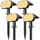 Nymphy Solar Lights Outdoor Waterproof IP68, 56 Led 3 4 Pack, Warm White New. Price: $59.99.
