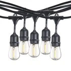 Outdoor/indoor Ft. Plug-in S14 Led Black String Light With Clear Shatter Resi New. Price: $81.24.