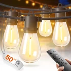 50FT Led Outdoor String Lights With Edison Shatterproof Bulbs, Weatherproof Stra New. Price: $40.99.
